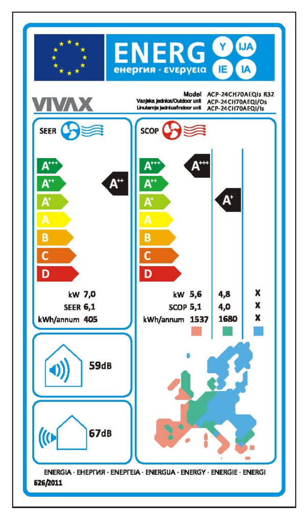 VIVAX Q design klima - ACP-24CH70AEQIs R32 - Slika 5