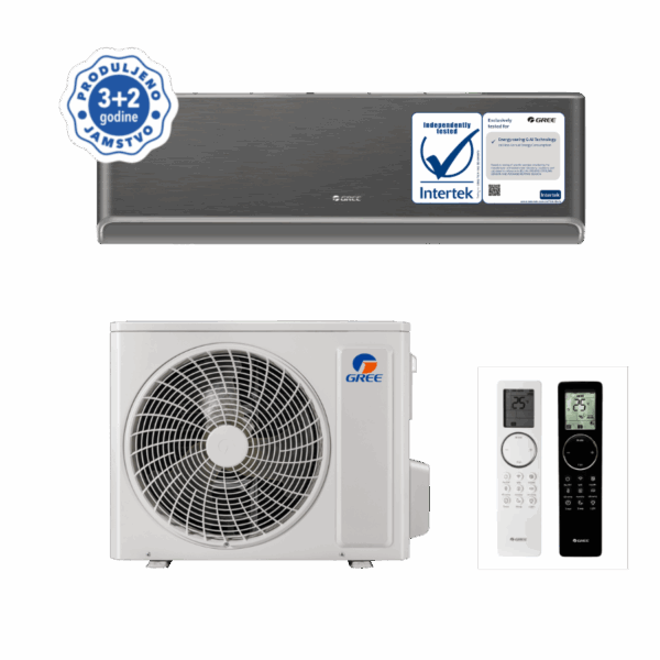 GREE, klima uređaj komplet AIRY crna GWH18AVDXE-K6DNA1A/I B/GWH18AVDXE-K6DNA1A/O - 5,30kW - Slika 3