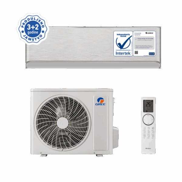 GREE, klima uređaj komplet AIRY srebrna GWH12AVCXD-K6DNA1A/I S/GWH12AVCXD-K6DNA1A/O - 3,51kW - Slika 3