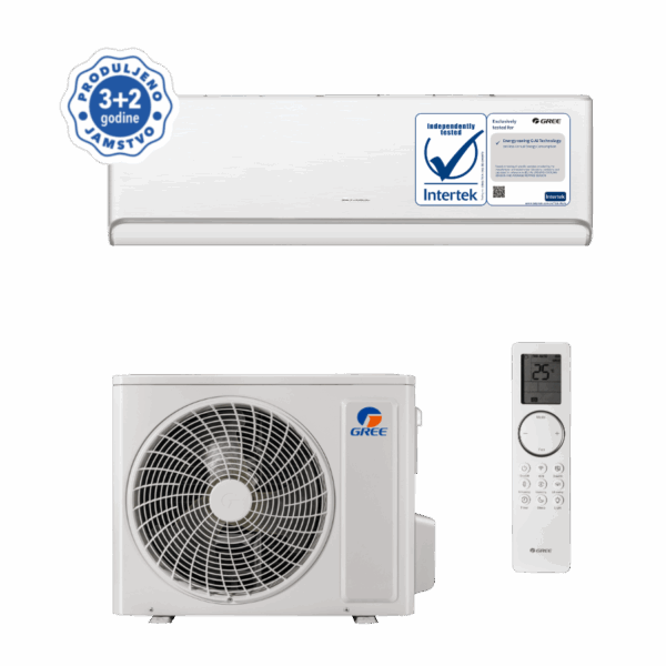 GREE, klima uređaj komplet AIRY bijela GWH12AVCXD-K6DNA1A/I W/GWH12AVCXD-K6DNA1A/O - 3,51kW - Slika 3